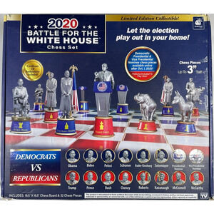 2020 Political Chess Set by BulbHead - Democrats vs Republicans with Iconic
